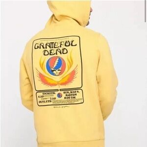 NWT Spiritual Gangster Yellow Limited Addition Grateful Dead Hoodie